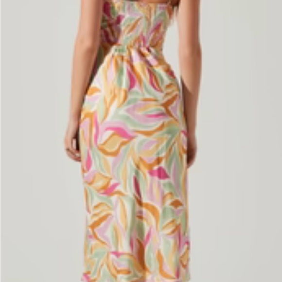 Astr Mariela  Colorful Abstract Print Midi Slip Dress Size XL - Picture 3 of 16